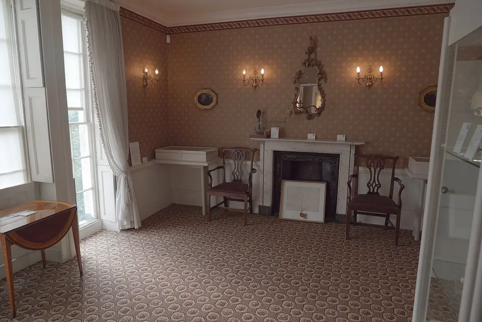 A Georgian sitting room inside the Herschel Museum of Astronomy