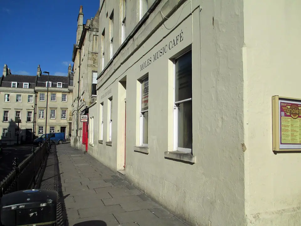 George Street, Bath, outside Moles music club
