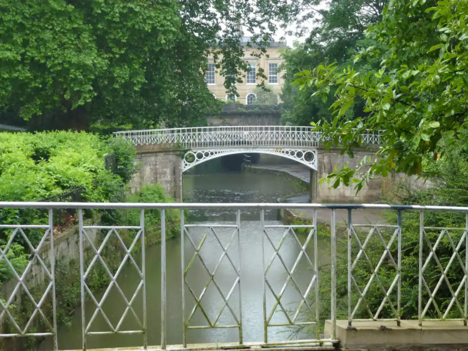 Cast-iron bridges over the canal in Sydney Gardens, Bath