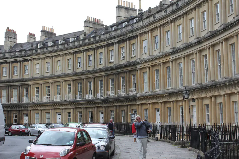 The Circus, Bath, with the plane tree in the middle