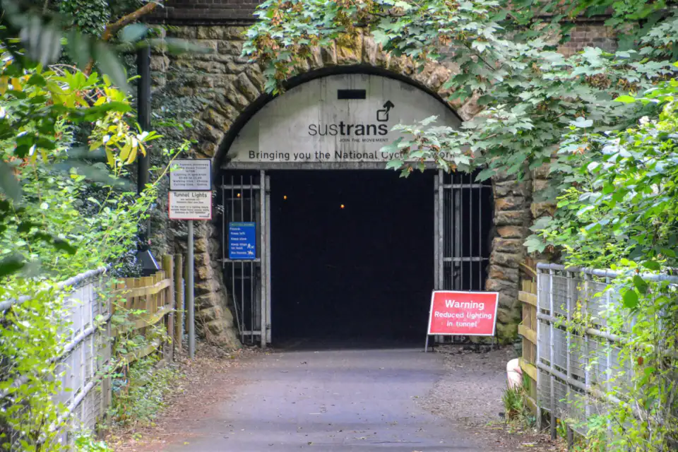 Southern portal of Combe Down Tunnel, Two Tunnels Greenway, Bath