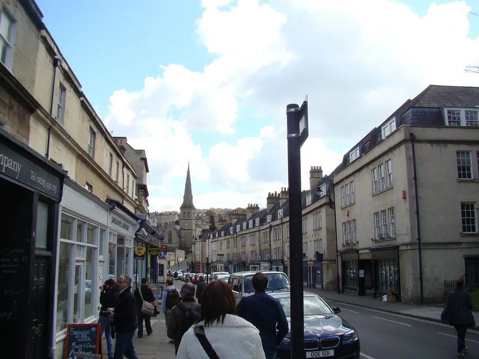 Looking down Claverton Street towards Widcombe Hill, Bath